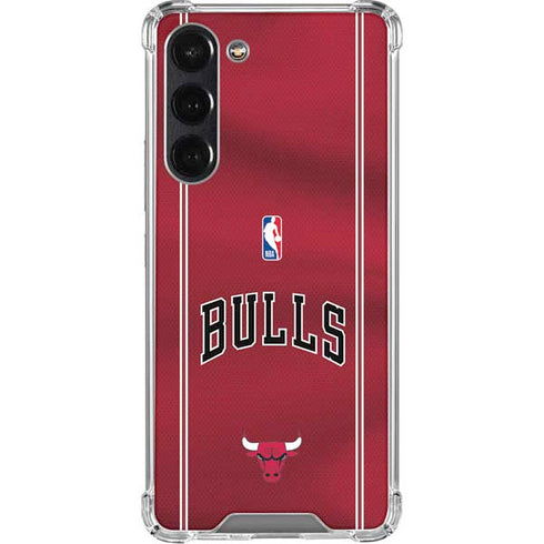 NBA Chicago Bulls Jersey Galaxy S24 FE Clear Case